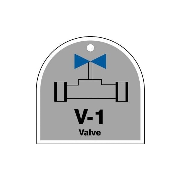 Accuform Danger, RP-Plastic, 3-1/4 in Width, 0.075 in Height, , 5 PK TDJ201VPM - main